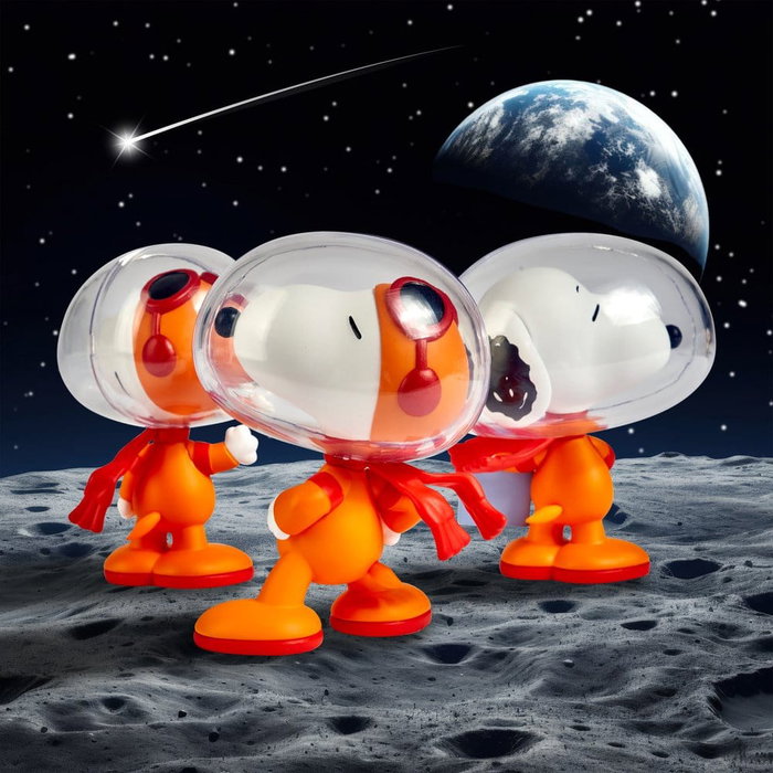 Peanuts Figuras Worlds Beyond Snoopy cápsulas Display (6)