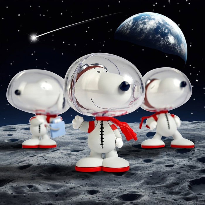 Peanuts Figuras Worlds Beyond Snoopy cápsulas Display (6)