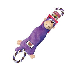 Kong Juguete Interactivo para Perros Tugger Knots Monkey con Chirriador, Resistente, Poliéster y Algodón