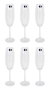 Bohemia Set de 6 Copas para Champagne, Vidrio Bohemia Clara, Capacidad 220 cc, Dimensiones 20.8 cm Largo x 14.7 cm Ancho x 25.4 cm Alto (4 Cajas)