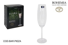Bohemia Set 6 Copas Champagne 220cc Colección Clara (4 Cajas)