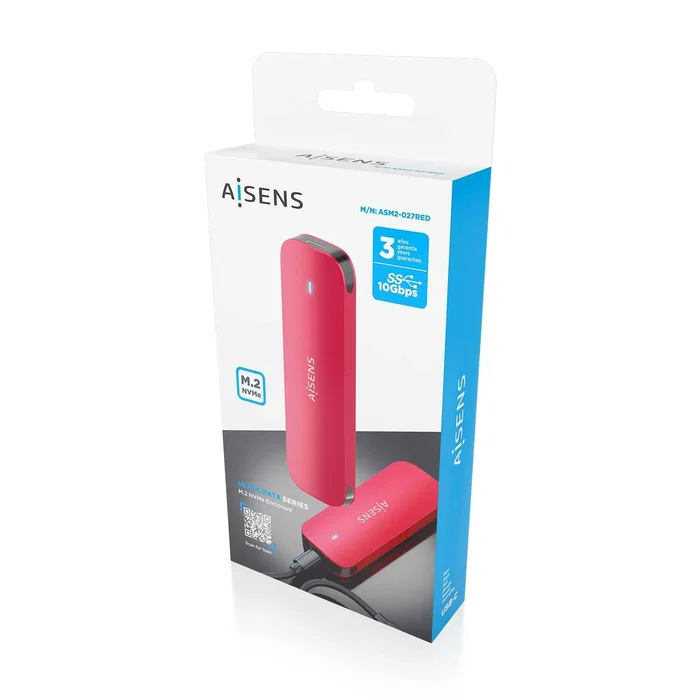 Aisens ASM2-027RED Caja Externa para SSD M.2 NVMe Rojo Aisens ASM2-027RED Caja Externa para SSD M.2 NVMe Rojo