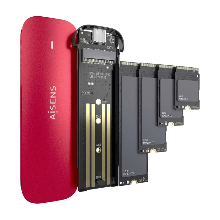 Aisens ASM2-027RED Caja Externa para SSD M.2 NVMe Rojo Aisens ASM2-027RED Caja Externa para SSD M.2 NVMe Rojo