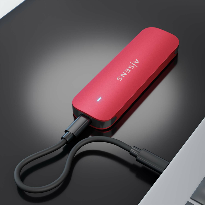 Aisens ASM2-027RED Caja Externa para SSD M.2 NVMe USB 3.2 Gen2 Rojo