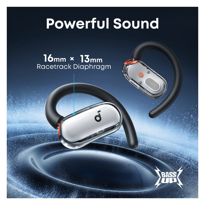 Anker Soundcore V40i Auriculares Inalámbricos Bluetooth 5.4, Diseño Open-Ear para Llamadas y Música, Resistencia IP55, Carga Rápida, Color Blanco
