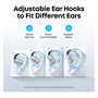 Anker Soundcore V40i Auriculares Inalámbricos Bluetooth 5.4, Diseño Open-Ear para Llamadas y Música, Resistencia IP55, Carga Rápida, Color Blanco