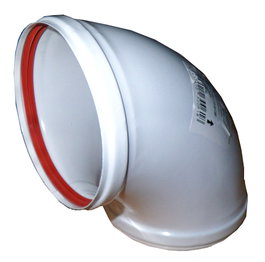 Codo 88º Lacado Blanco 110 mm