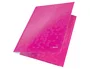 Leitz WOW Carpeta de solapas con gomas DIN A4 Fucsia