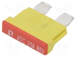 ESKA Fusible de cartucho 20A 80VDC 19mm Amarillo