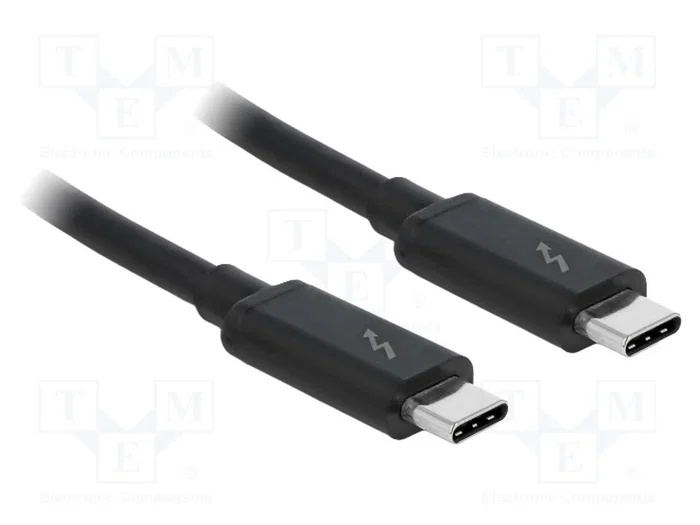 DeLOCK Cable Thunderbolt™ 3 USB-C 0,5 m Negro