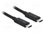 DeLOCK Cable Thunderbolt™ 3 USB-C 0,5 m Negro