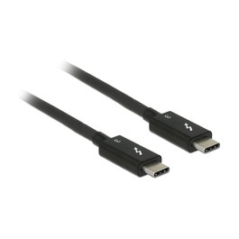DeLOCK Cable Thunderbolt™ 3 a USB-C 0,5 m 40 Gb/s Negro