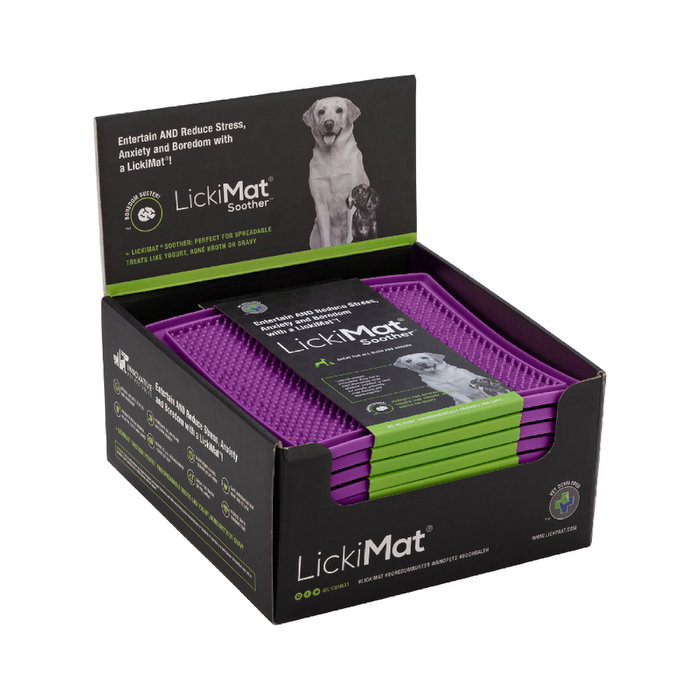 Lickimat Classic Soother Morado (Set de 72) inevitable para mascotas apáticas
