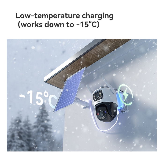 Imou AOV Dual Kit Cámara de Seguridad Exterior PTZ 5MP+5MP (10 MP Total), 4G+LTE y WiFi, Visión Nocturna 25m, Resolución 2880x1620, Seguimiento Automático, Resistente al Agua Imou AOV Dual Kit Cámara de Seguridad Exterior PTZ 5MP+5MP (10 MP Total), 4G+LTE y WiFi, Visión Nocturna 25m, Resolución 2880x1620, Seguimiento Automático, Resistente al Agua