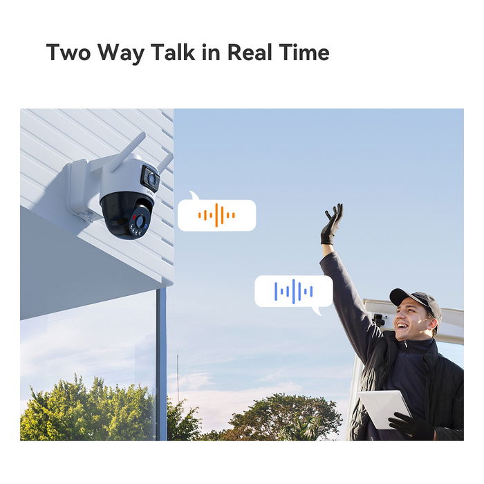 Imou AOV Dual Kit Cámara de Seguridad Exterior PTZ 5MP+5MP (10 MP Total), 4G+LTE y WiFi, Visión Nocturna 25m, Resolución 2880x1620, Seguimiento Automático, Resistente al Agua Imou AOV Dual Kit Cámara de Seguridad Exterior PTZ 5MP+5MP (10 MP Total), 4G+LTE y WiFi, Visión Nocturna 25m, Resolución 2880x1620, Seguimiento Automático, Resistente al Agua