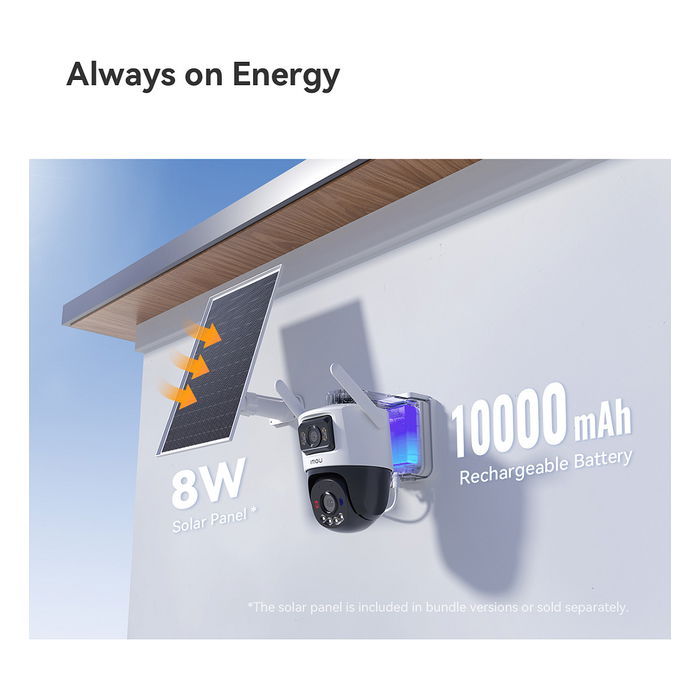 Imou AOV Dual Kit Cámara de Seguridad Exterior PTZ 5MP+5MP (10 MP Total), 4G+LTE y WiFi, Visión Nocturna 25m, Resolución 2880x1620, Seguimiento Automático, Resistente al Agua Imou AOV Dual Kit Cámara de Seguridad Exterior PTZ 5MP+5MP (10 MP Total), 4G+LTE y WiFi, Visión Nocturna 25m, Resolución 2880x1620, Seguimiento Automático, Resistente al Agua