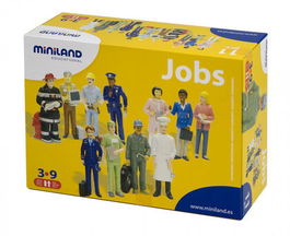 Miniland 27388 Juego Figuras Oficios y Profesiones Caja de 11 Unidades para Niños