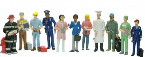 Miniland 27388 Juego Figuras Oficios y Profesiones Caja de 11 Unidades para Niños