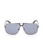 Guess Gafas GU00070 09V 140 mm Gafas de Sol Aviador para Hombre Montura Metal Azul 61 mm