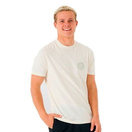 Camiseta de Manga Corta Hombre Rip Curl Stapler Blanco