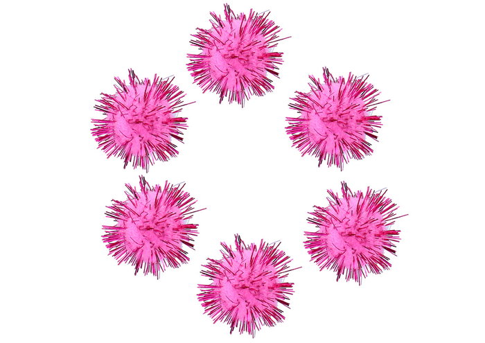 Innspiro Pompones brillantes rosa 25mm (20 unidades) Innspiro Pompones brillantes rosa 25mm (20 unidades)