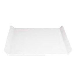 Verbano Fuente Planna, rectangular, de porcelana para buffet y exposición, 33x27 cm, alto 2 cm (Set de 6)