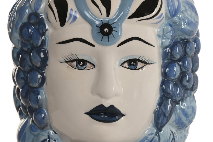 DKD Home Decor Macetero Mediterraneo Sicilia 2024 Blanco Azul Porcelana 15 x 26 x 15 cm DKD Home Decor Macetero Mediterraneo Sicilia 2024 Blanco Azul Porcelana 15 x 26 x 15 cm