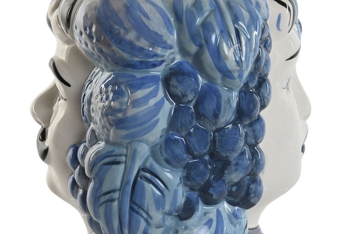 DKD Home Decor Macetero Mediterraneo Sicilia 2024 Blanco Azul Porcelana 15 x 26 x 15 cm DKD Home Decor Macetero Mediterraneo Sicilia 2024 Blanco Azul Porcelana 15 x 26 x 15 cm