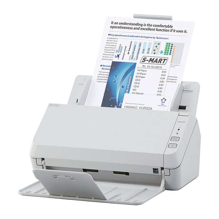 Ricoh SP-1125N Escáner de Documentos - 25 ppm, 600x600 DPI, ADF, Ethernet, USB 3.2