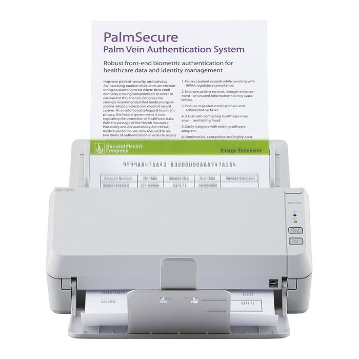 Ricoh SP-1125N Escáner de Documentos - 25 ppm, 600x600 DPI, ADF, Ethernet, USB 3.2