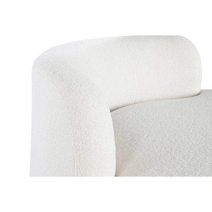 DKD Home Decor Sofá de Poliéster Borreguito Blanco