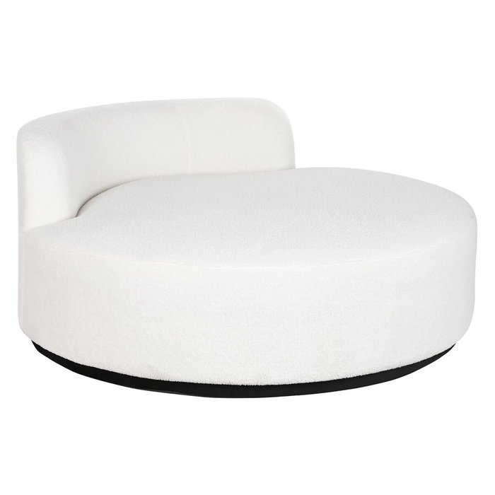 DKD Home Decor Sofá de Poliéster Borreguito Blanco