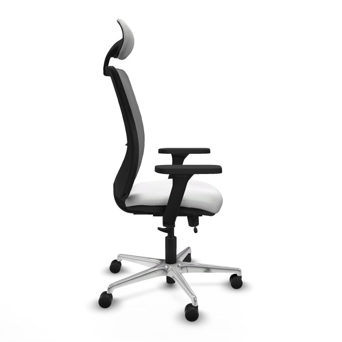 PIQUERAS Y CRESPO Silla de oficina Zulema con mecanismo Sincro/Traslack, Blanco y Gris PIQUERAS Y CRESPO Silla de oficina Zulema con mecanismo Sincro/Traslack, Blanco y Gris