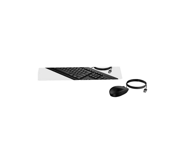 HP Combo 225 Teclado y Ratón con Cable Negro HP Combo 225 Teclado y Ratón con Cable Negro