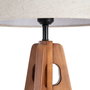 Lámpara Mesa Marrón Tejido-Madera 35 X 35 X 54 cm