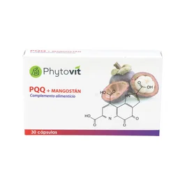 Phytovit Suplemento PQQ + Mangostán 30 Cápsulas - Reduce Inflamación, Mejora Salud Inmune, Antioxidante