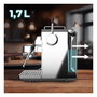 Cecotec Baristeo Intima Siebtrgermaschine, Máquina de Espresso con Thermoblock 15 Bar, 1850W, Espumador de Leche, Capacidad 1.7L, Preparación de Café Molido, Color Acero Inoxidable