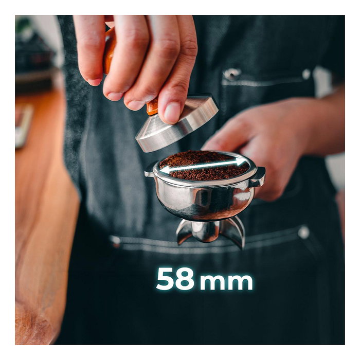 Cecotec Baristeo Intima Siebtrgermaschine, Máquina de Espresso con Thermoblock 15 Bar, 1850W, Espumador de Leche, Capacidad 1.7L, Preparación de Café Molido, Color Acero Inoxidable