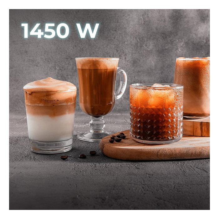 Cecotec Baristeo Intima Siebtrgermaschine, Máquina de Espresso con Thermoblock 15 Bar, 1850W, Espumador de Leche, Capacidad 1.7L, Preparación de Café Molido, Color Acero Inoxidable