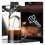 Cecotec Baristeo Intima Siebtrgermaschine, Máquina de Espresso con Thermoblock 15 Bar, 1850W, Espumador de Leche, Capacidad 1.7L, Preparación de Café Molido, Color Acero Inoxidable