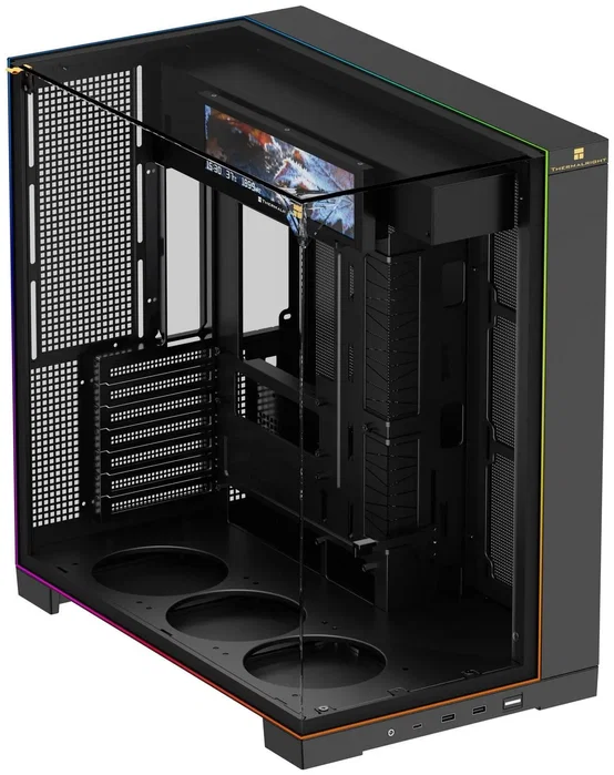 Thermalright A70 Vision Black ARGB Caja Torre ATX SPCC/Templado USB-C 9.16" LCD
