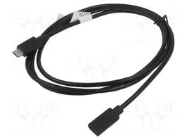 Digitus Cable de extensión USB-C a USB-C 2.0 de 2m, Negro