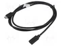 Digitus Cable de extensión USB-C a USB-C 2.0 de 2m, Negro
