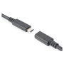 Digitus Cable de extensión USB-C a USB-C 2.0 de 2m, Negro