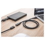 Digitus Cable de Extensión USB 2.0 Tipo C, USB-C Macho a USB-C Hembra, 2 metros, Longitud 2m, Negro