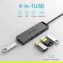 Vention Hub USB 3.0, 4 Puertos USB, 1 Puerto MicroUSB, PD, Referencia CHLBB