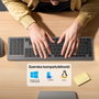 Unitek SlimDuo Conjunto de Teclado y Ratón Inalámbrico Negro-Gris