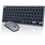 Bluestork BLU3760162055160 Combo Teclado y Ratón Inalámbricos Mini Pack Bluetooth y Adaptador Ultradelgado Ligero para Trabajo Móvil y Remoto
