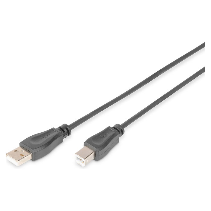 Digitus Cable USB 2.0 A Macho a B Macho, 3m, Negro, para Impresoras y Escáneres Digitus Cable USB 2.0 A Macho a B Macho, 3m, Negro, para Impresoras y Escáneres