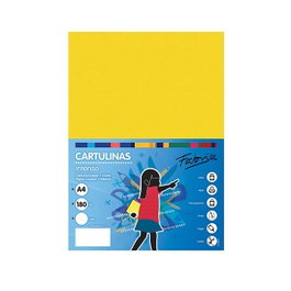 Fabrisa Pack de 50 Cartulinas Amarillo Limón A4 180g